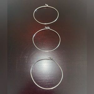 3 James Avery silver charm bracelet bangles